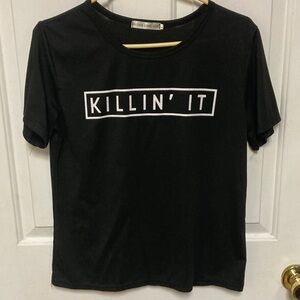Black 'Killin' It' Graphic T-Shirt